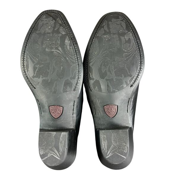 Ariat Mules Women Size 9 B Black Leather Studded Medallion Western Slip On Shoes - Picture 6 of 12
